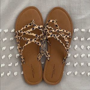 American Eagle Animal Print Sandals